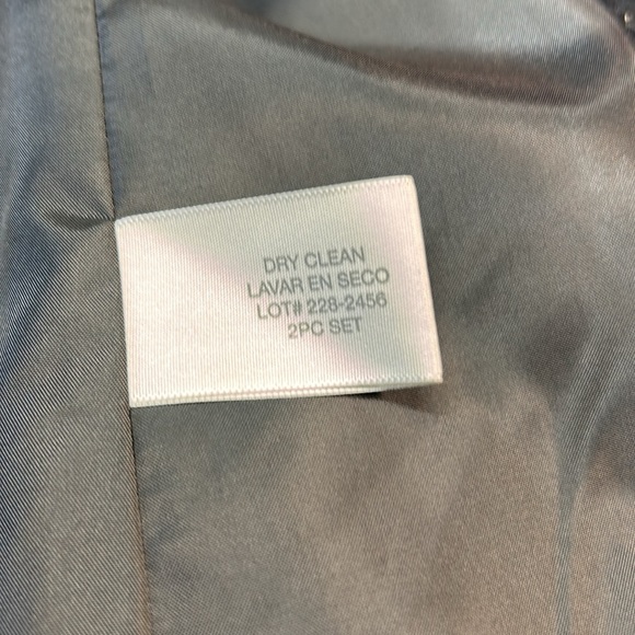 Worthington Black Silver Stripe 2 Button Blazer Jacket Size 14 - Picture 9 of 11